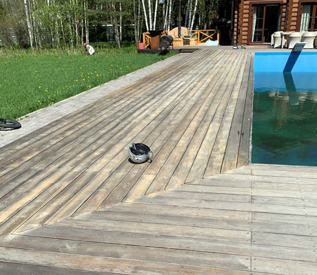 Укладка и восстановление деревянных террас и защита специальными составами
