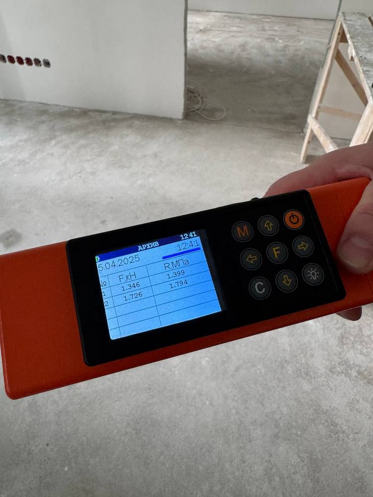 Адгезиометр для проверки прочности основания