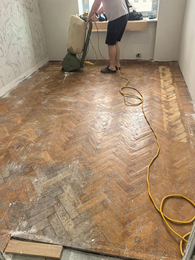 Грубая шлифовка паркета