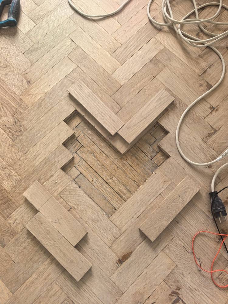 Ремонт паркета с заменой плашек