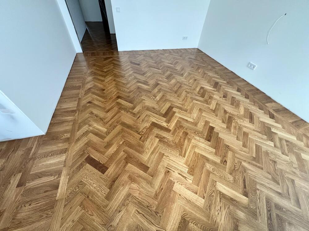 Укладка штучного паркета елочкой