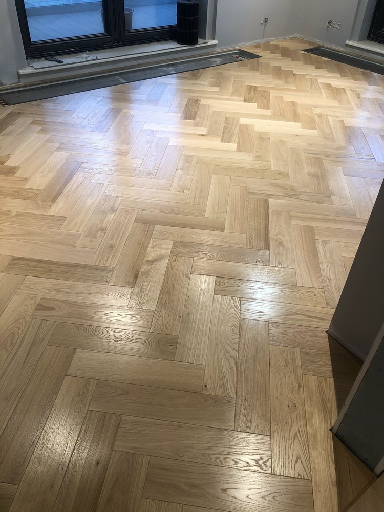 Укладка штучного паркета елочкой