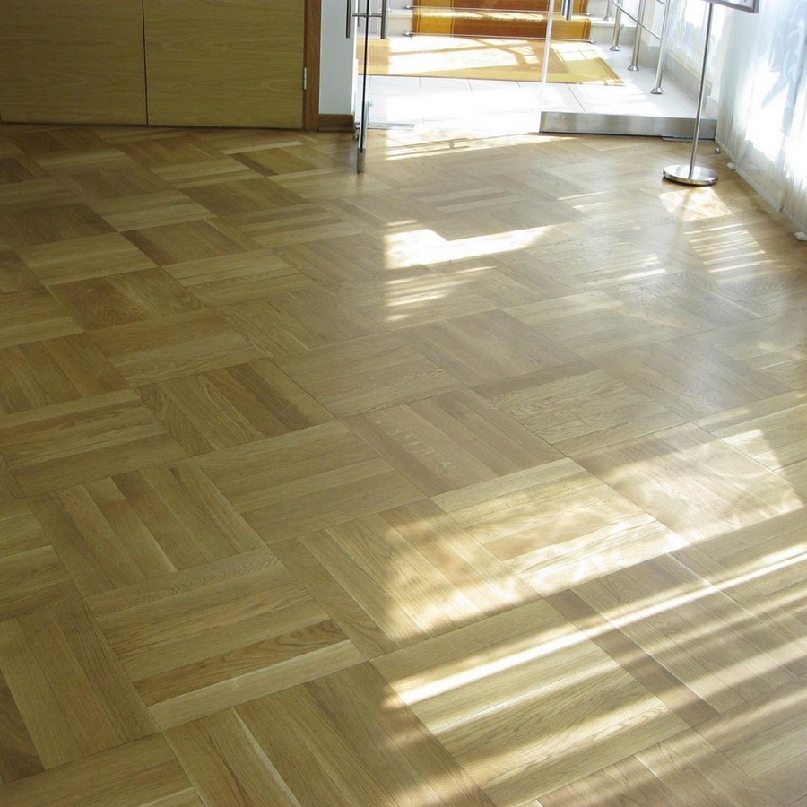 Укладка штучного паркета на клей