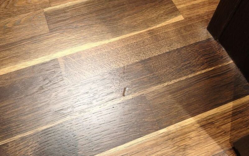 Реставрация паркетной доски: до