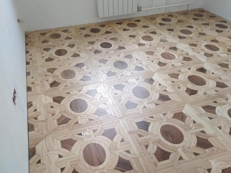 Укладка модульного паркета